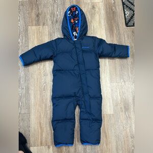 Columbia Dark Blue Infant Snowsuit with Hood